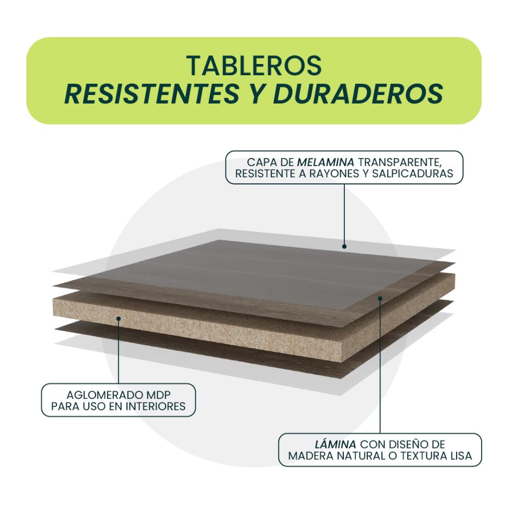Mesa para TV Wood, Nogal, Para Televisor Hasta 50 Pulgadas