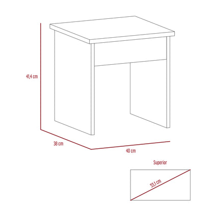 Mueble Tocador Con Espejo Y Cuatro Cajones , FM Furniture 001N, Negro