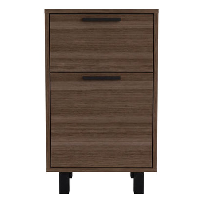 Velador Secret, Avellana, con una Puerta y Cajón Secreto