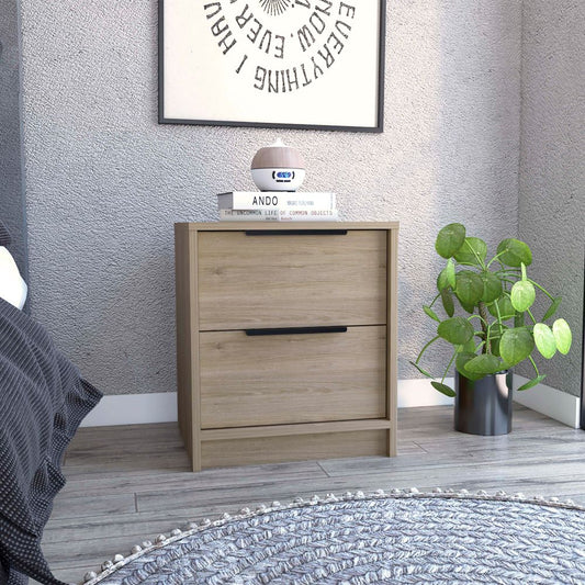 Velador Kaia Color Blanco Marqueza Para Dormitorio