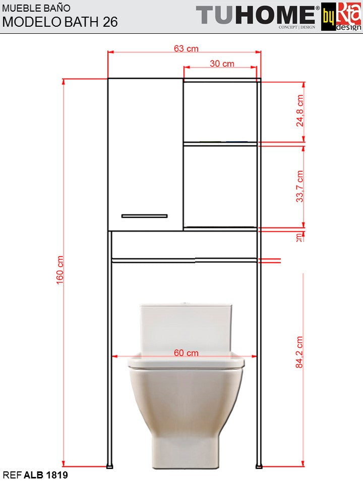 Combo Bicolor, Blanco, incluye botiquin bath 28, optimizador y mueble lavamanos