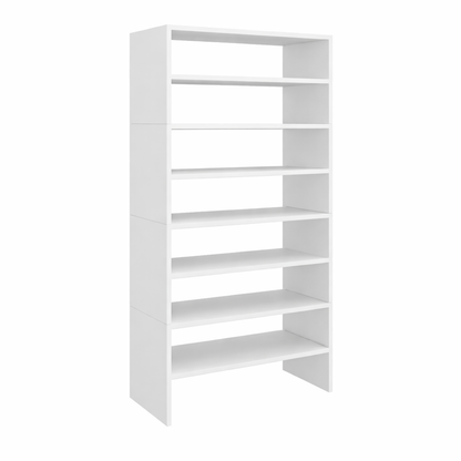 Modulo Zapatero Z-72 Apilable Ocho Niveles, Blanco