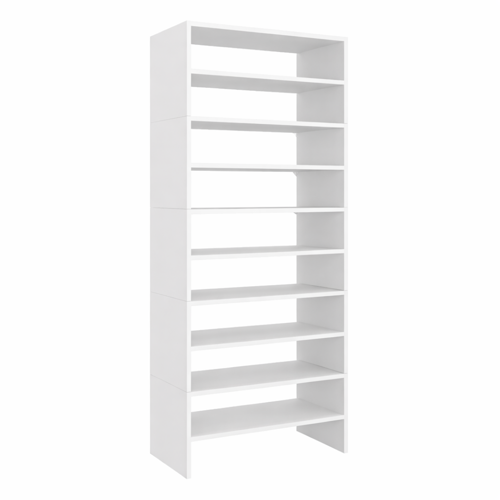 Modulo Zapatero Z-72 Apilable Diez Niveles, Blanco
