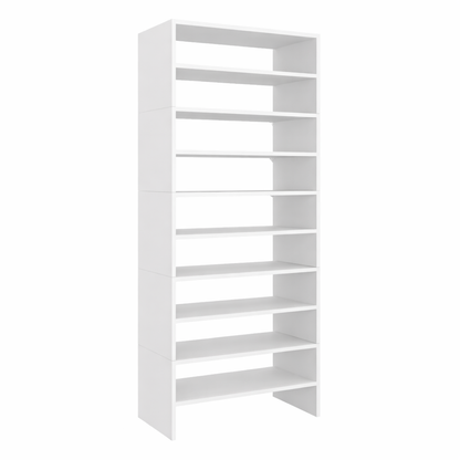 Modulo Zapatero Z-72 Apilable Diez Niveles, Blanco