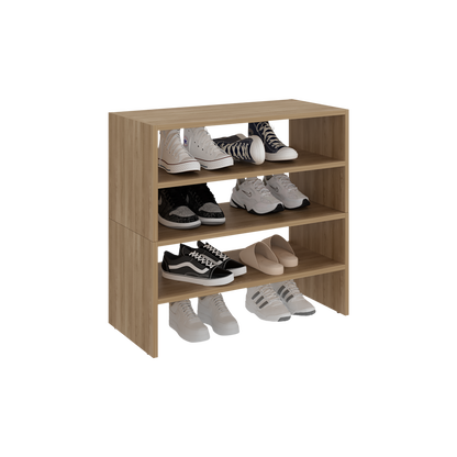 Modulo Zapatero Z-72 Apilable Cuatro Niveles, Fresno