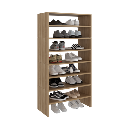 Modulo Zapatero Z-72 Apilable Ocho Niveles, Fresno
