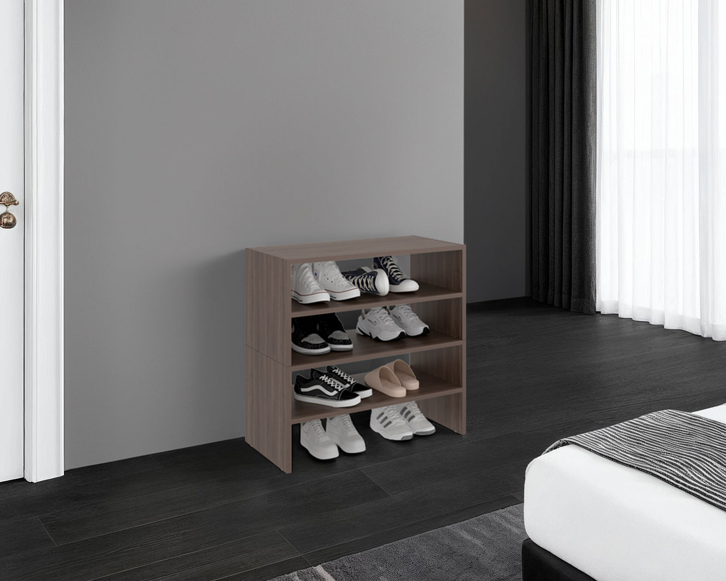 Modulo Zapatero Z-72 Apilable Cuatro Niveles, Milan