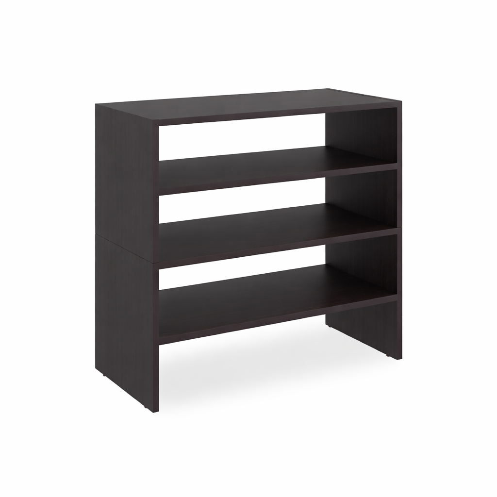Modulo Zapatero Z-72 Apilable Cuatro Niveles, Negro