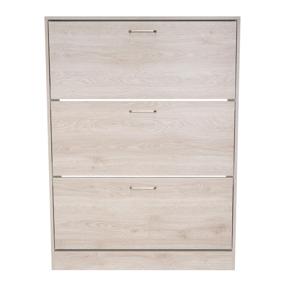 Zapatero Organizador Seúl, Bardolino, con Tres Puertas Abatibles con Manijas Metálicas