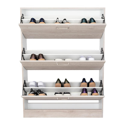 Zapatero Organizador Seúl, Bardolino, con Tres Puertas Abatibles con Manijas Metálicas