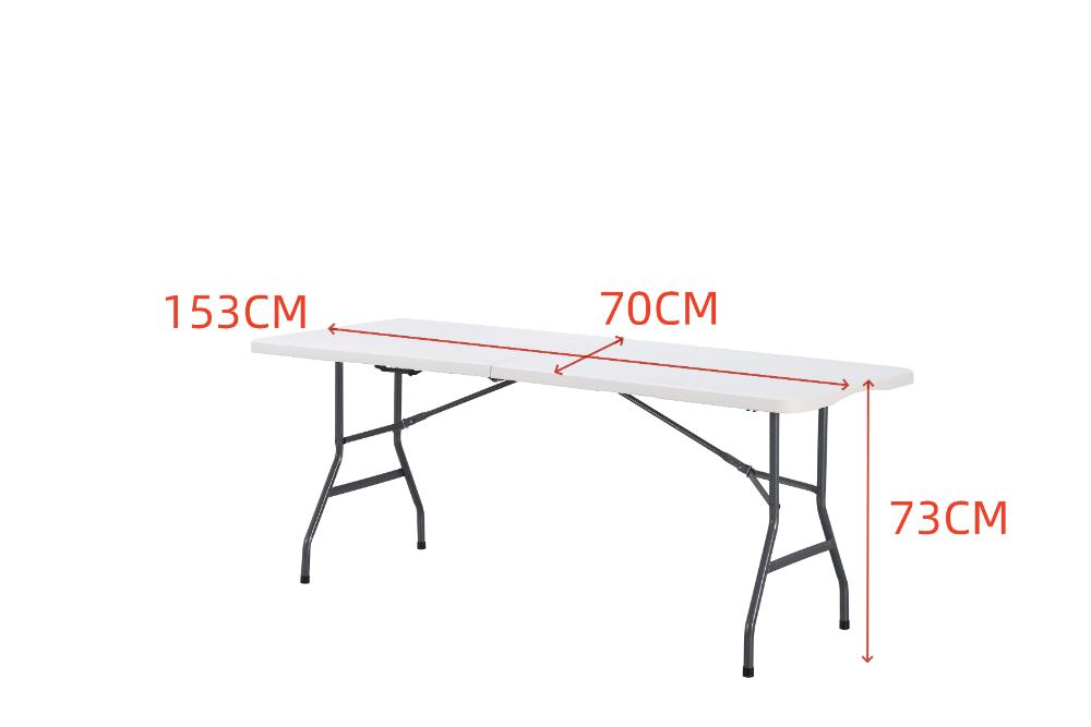 Mesa Auxiliar de Sala Plegable Print, Blanco, con patas metálicas