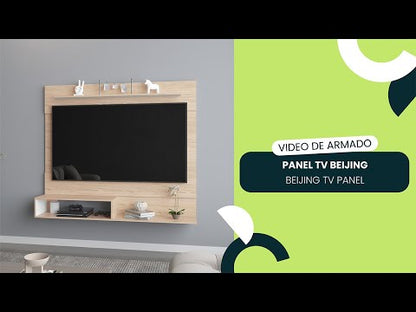 Panel de Tv Ascher, Milan y Wengue con Espacio Para Televisor de Hasta 70 Pulgadas
