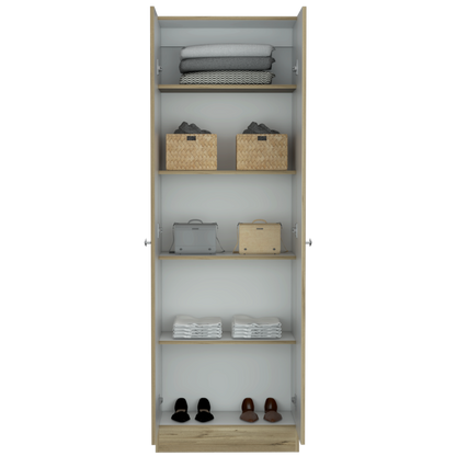 Closet Puertas Home Color Duna y Blanco Para Dormitorio