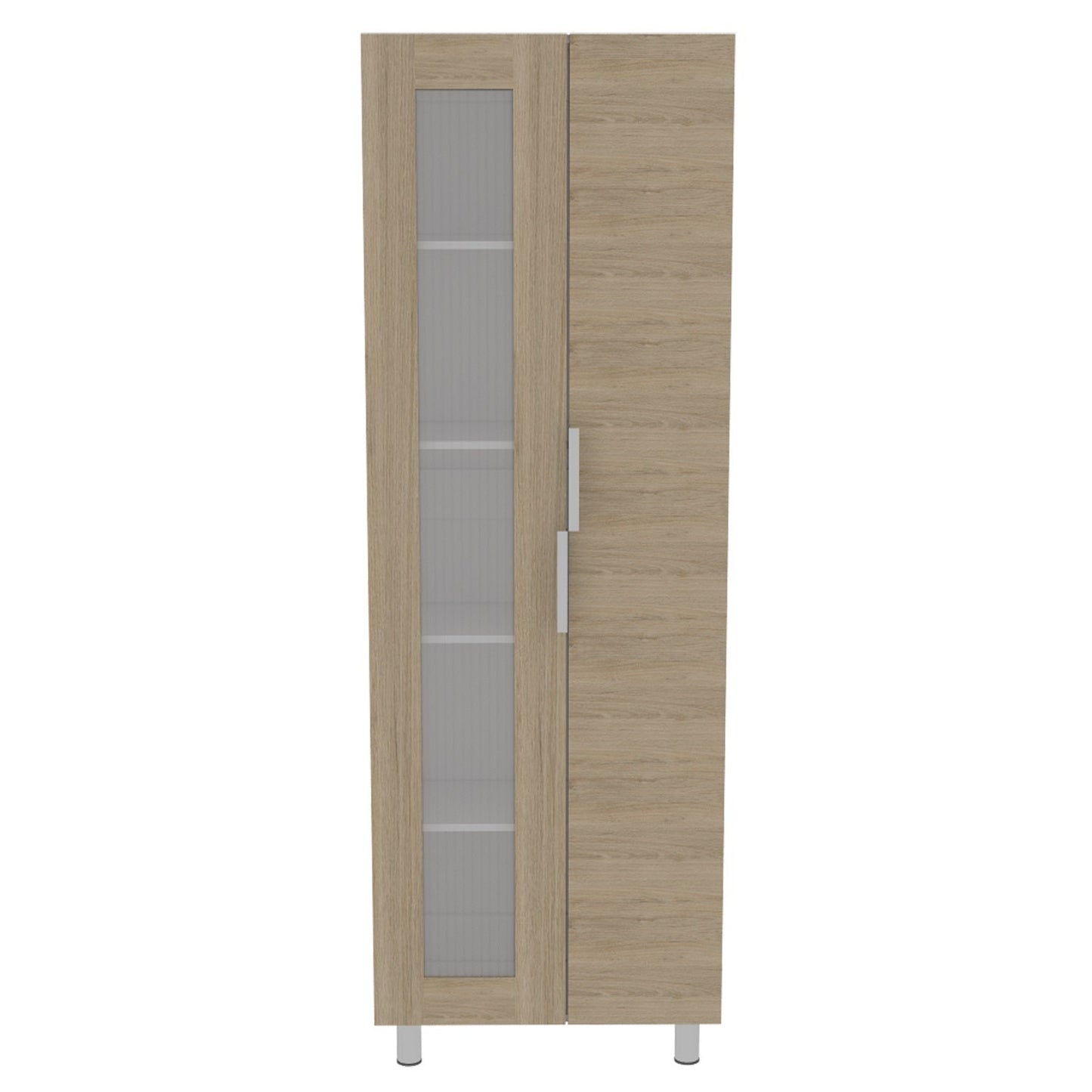 Mueble Alacena Fendi Color Rovere y Blanco Para Cocina