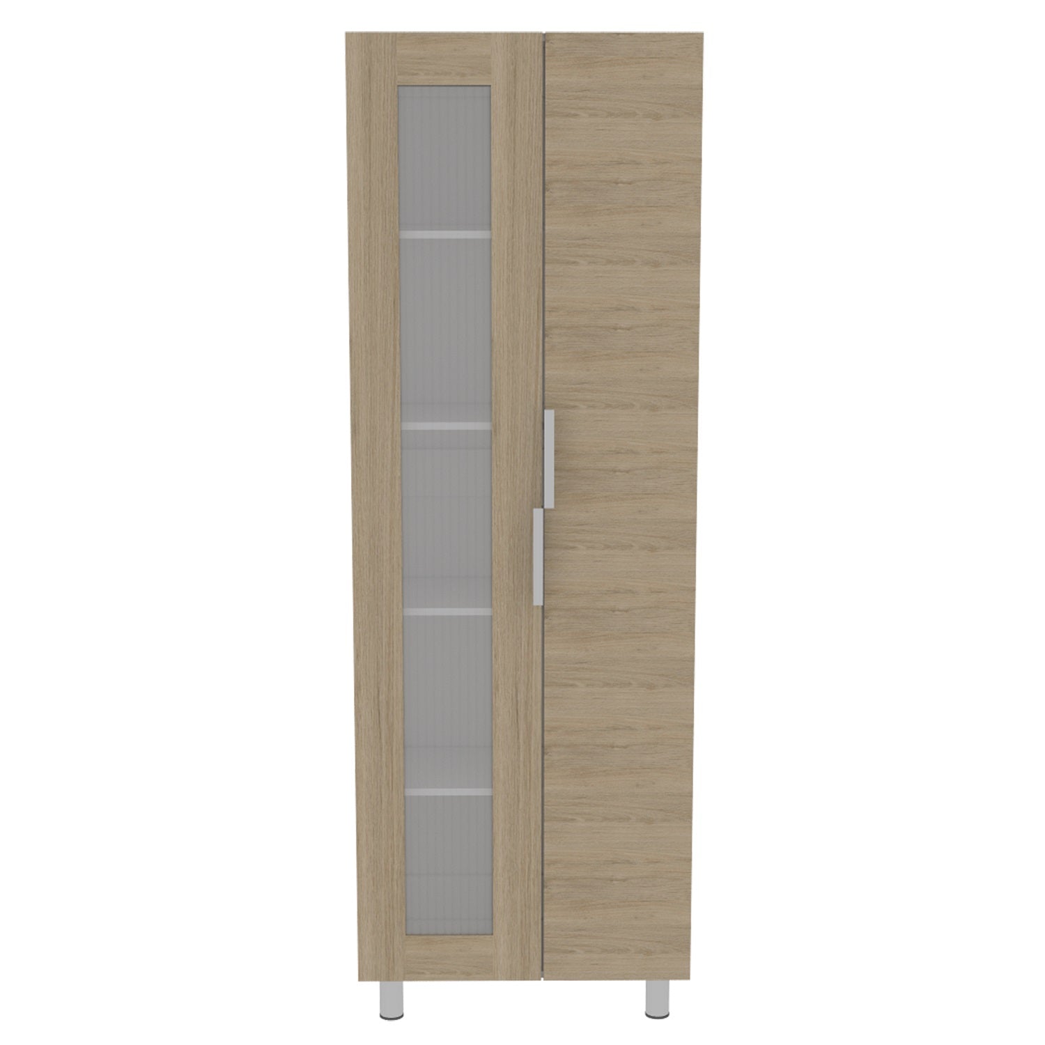 Mueble Alacena Fendi Color Rovere y Blanco Para Cocina