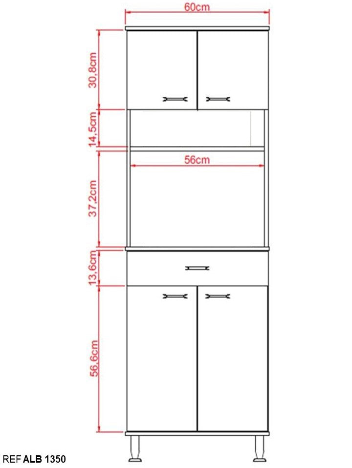 Mueble de Cocina Kitchen Color Blanco Para Cocina