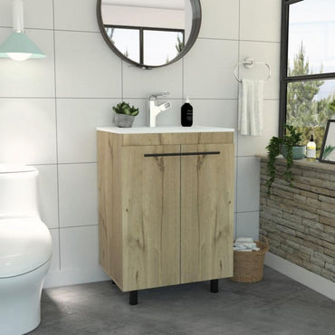 Mueble Lavamanos Khari Color Duna Para Baño