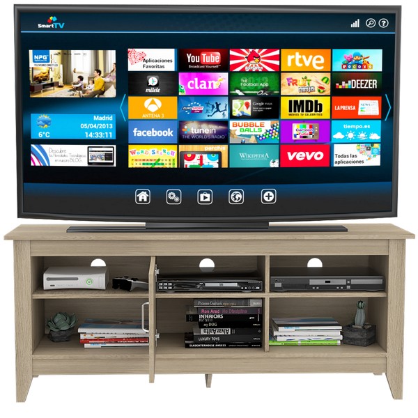 Rack TV Essential Color Rovere Para Sala De Estar