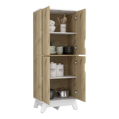 Alacena de Cocina BI Color Duna y Blanco Para Cocina