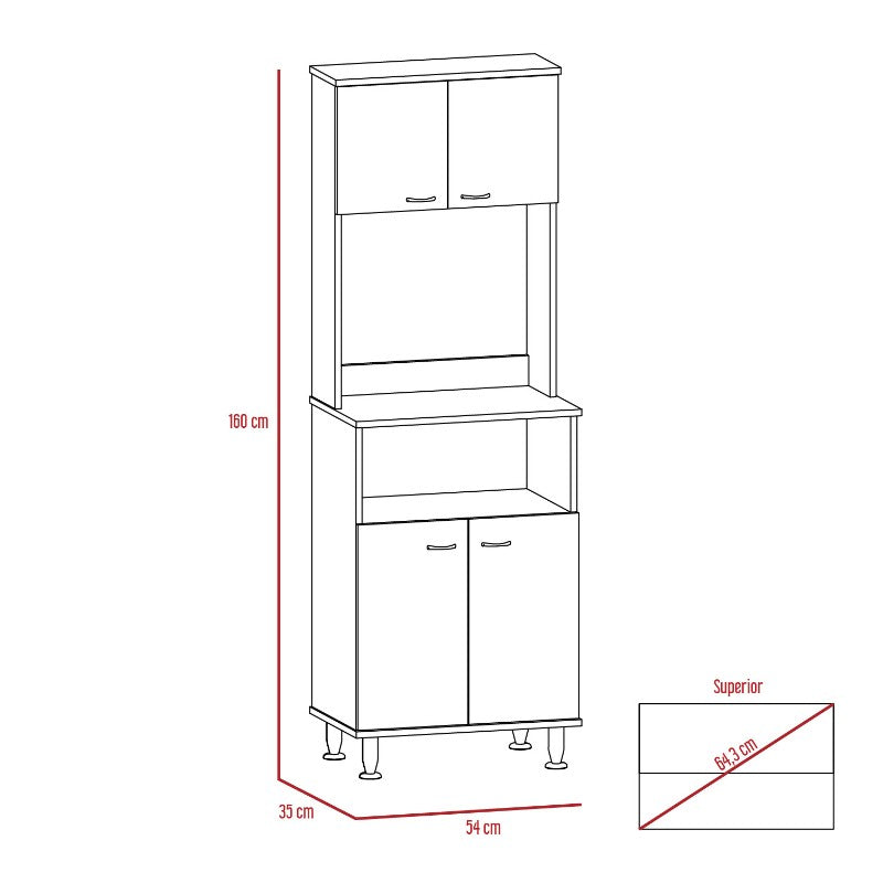 Mueble de Cocina Kitchen Color Blanco Para Cocina