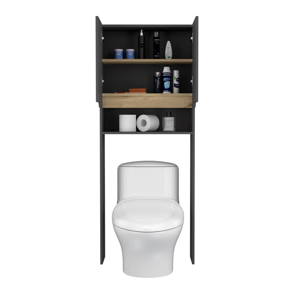 Ahorrador de Espacio Modelo Laurent Color Plomo y Duna Para Baño