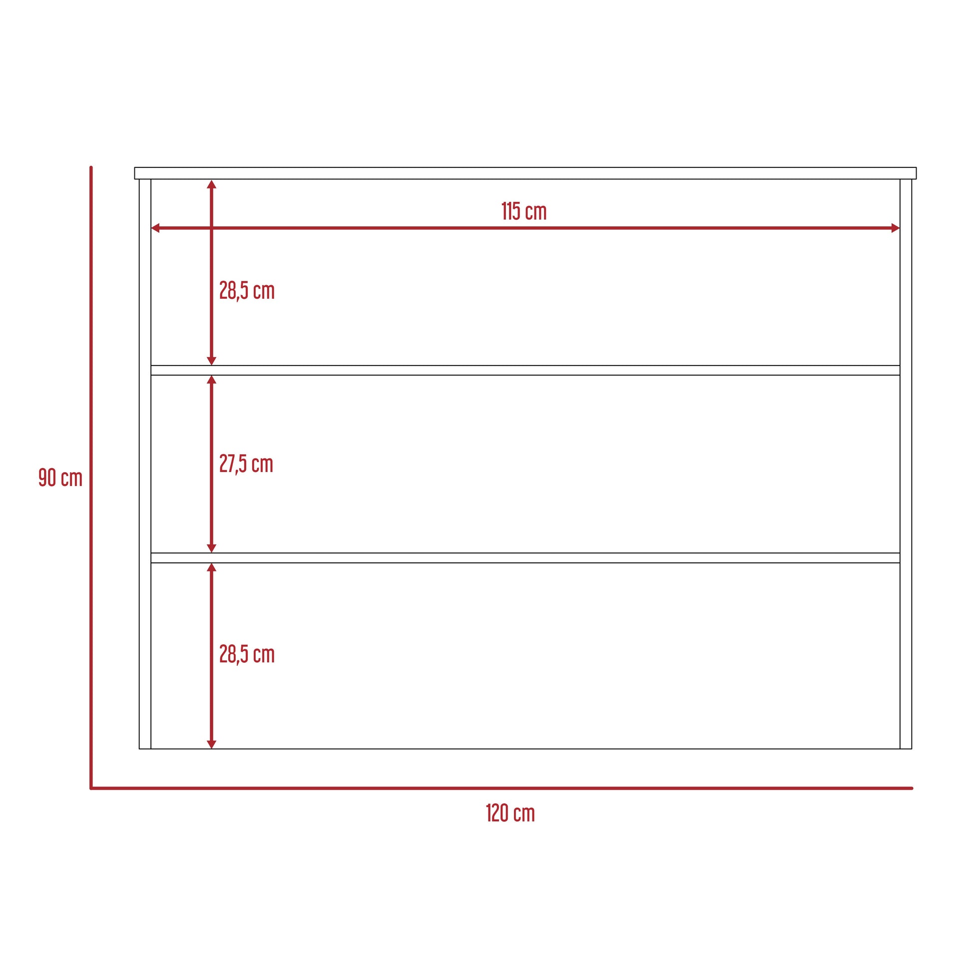 Barra Auxiliar de Cocina Fendi Color Rovere y Blanco Para Cocina