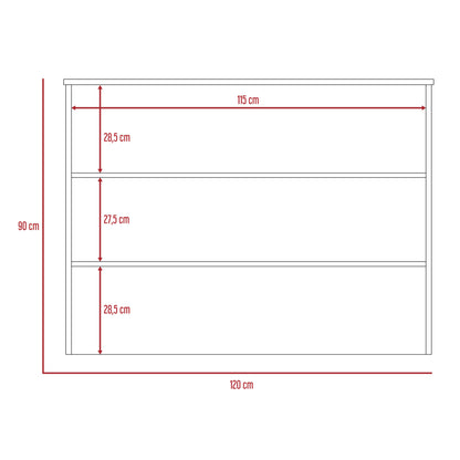 Barra Auxiliar de Cocina Fendi Color Rovere y Blanco Para Cocina