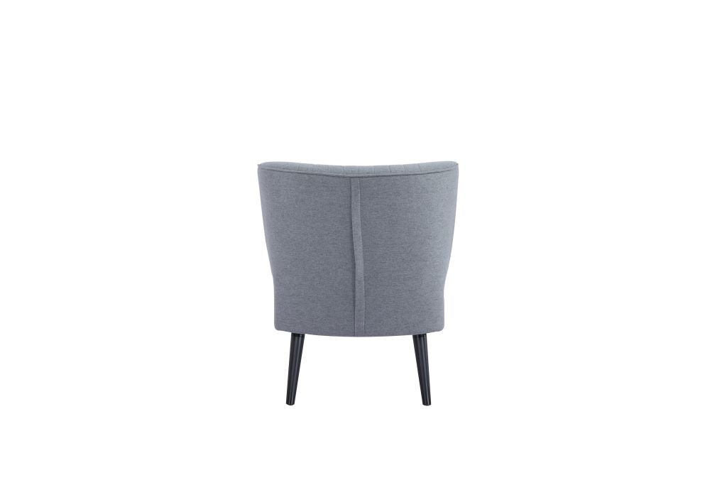 Poltrona Rossana Color Gris Para Sala De Estar