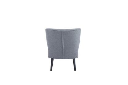 Poltrona Rossana Color Gris Para Sala De Estar