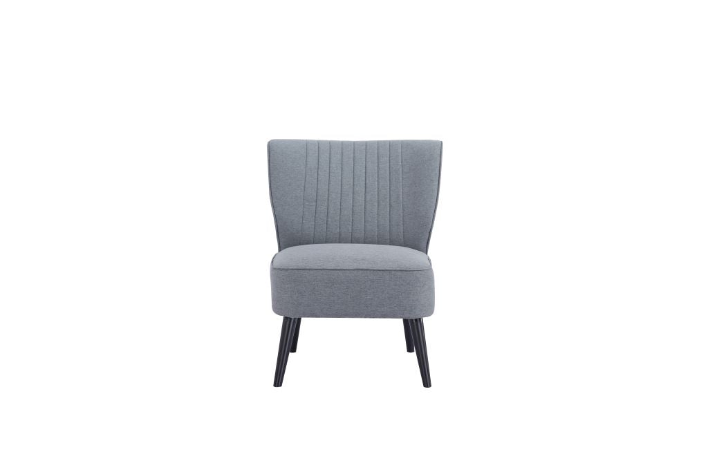 Poltrona Rossana Color Gris Para Sala De Estar