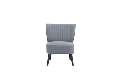 Poltrona Rossana Color Gris Para Sala De Estar