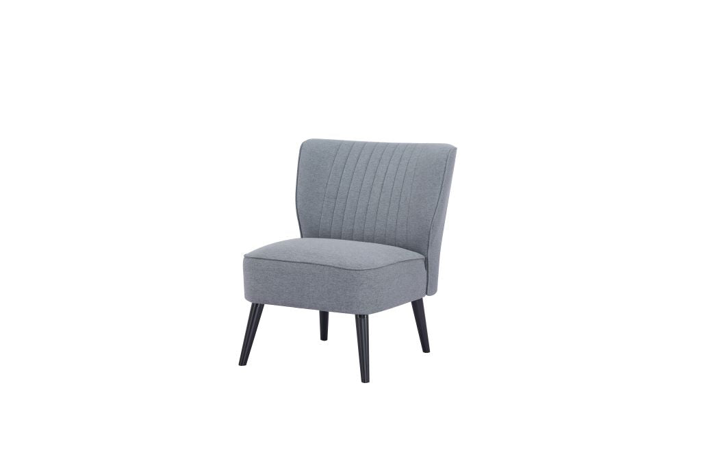 Poltrona Rossana Color Gris Para Sala De Estar