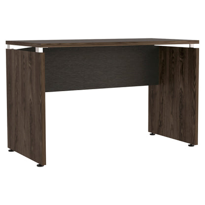 Mesa Escritorio M-120 + Archivador 4C Home Office Color Negro Soft y Coñac Para Oficina