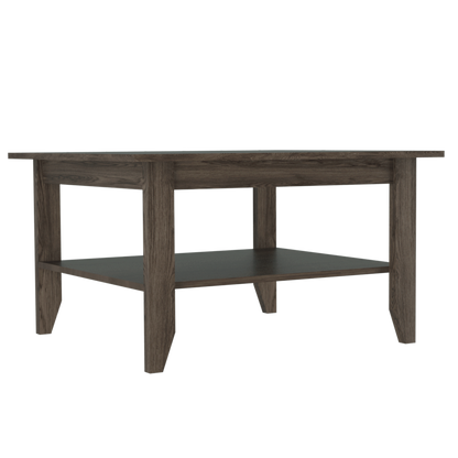 Mesa de Centro + Arrimo Essential Color Coñac Para Sala De Estar