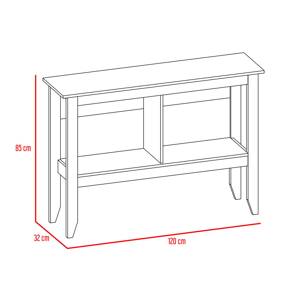 Mesa de Centro + Arrimo Essential Color Wengue Para Sala De Estar