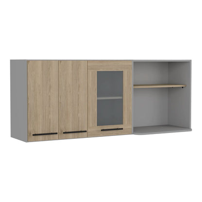 Combo Kitchen Hasselt, Rovere y Niebla, incluye módulo inferior y módulo superior 150