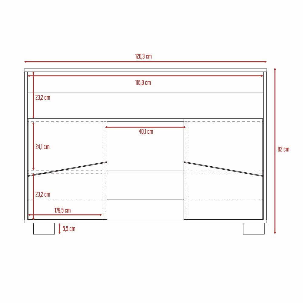 Bar Alto + Arrimo Fraktal Color Habano y Miel Para Sala De Estar