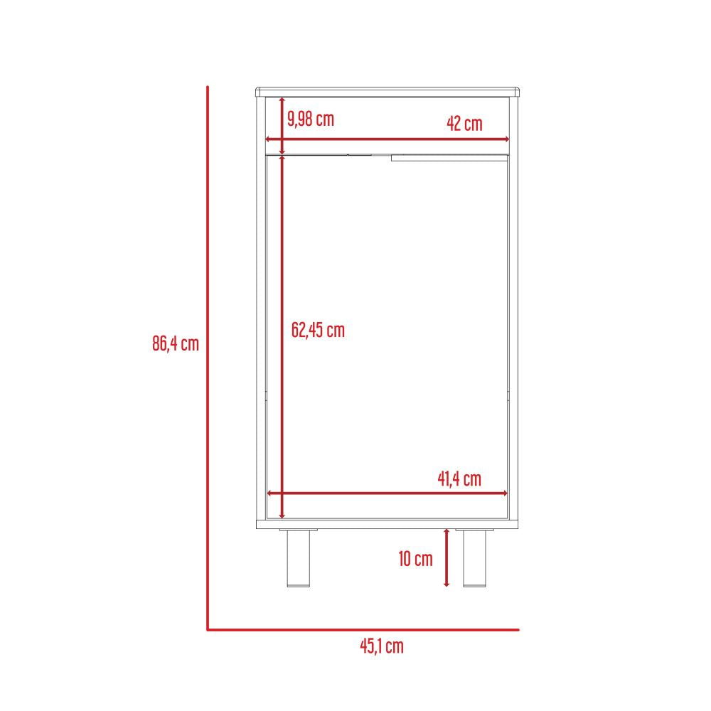 Combo Reflekta, Duna y Blanco, incluye mueble de lavamanos y espejo genova