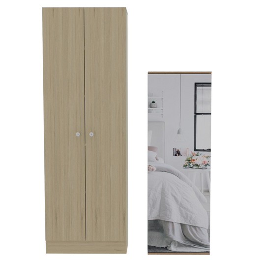 Combo Dreams, Rovere y Blanco, incluye closet y zapatero