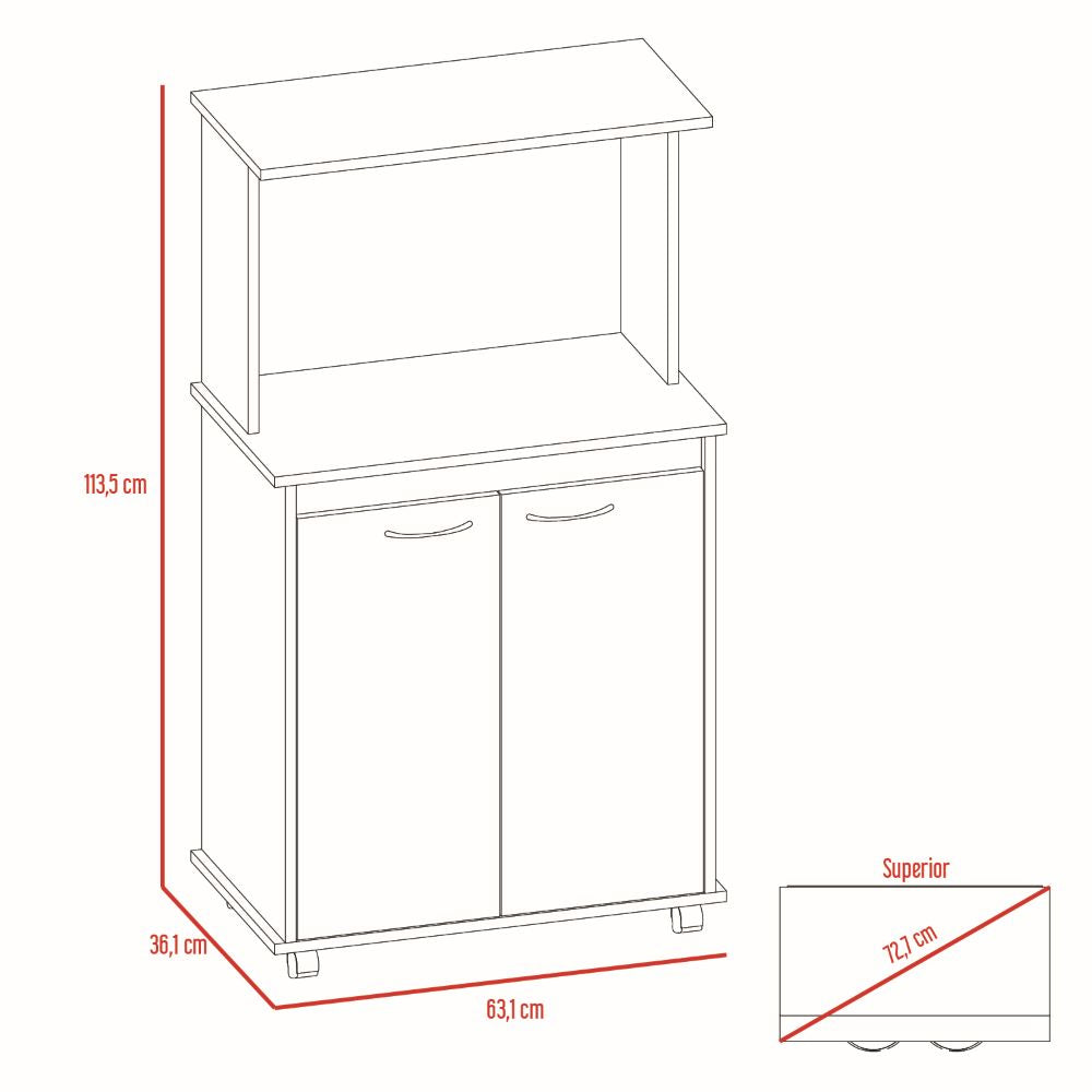 Combo Kitchen, Rovere y Blanco, incluye mueble cocina 36 y optimizador