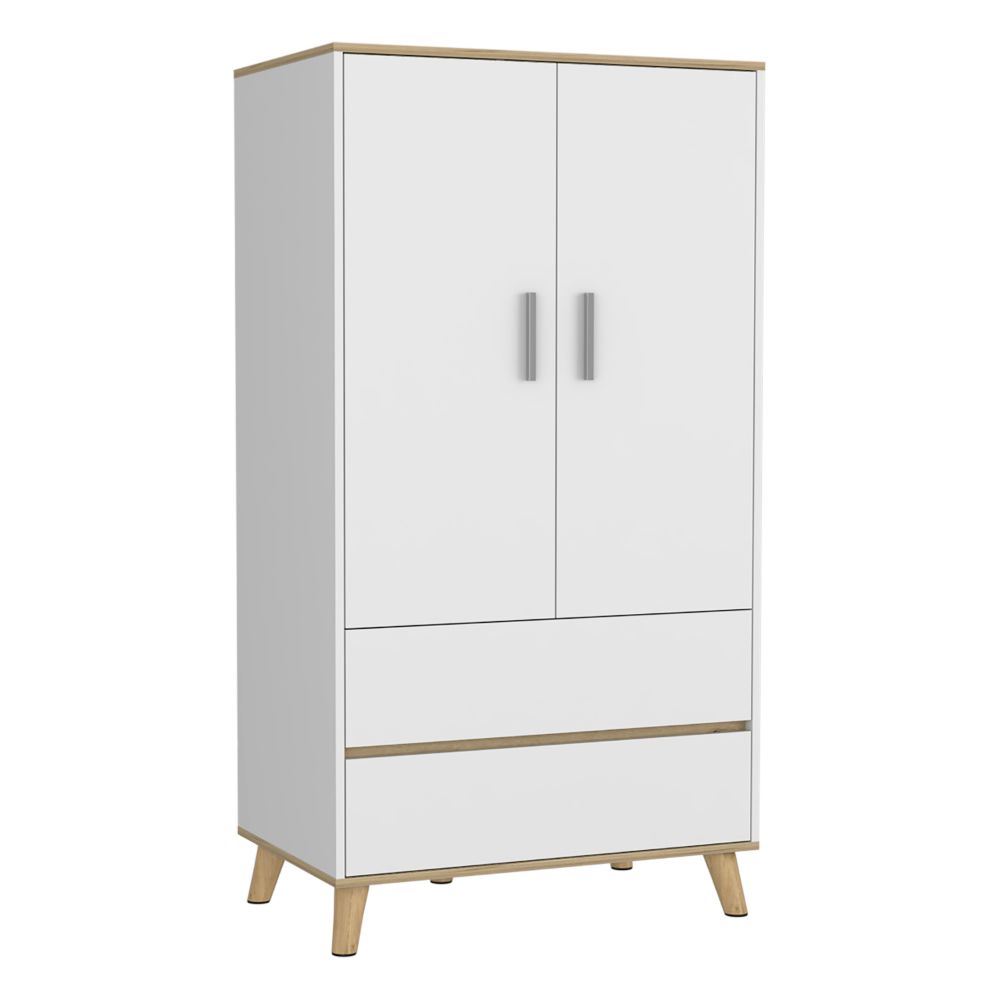 Closet Z Color Blanco y Duna Para Dormitorio