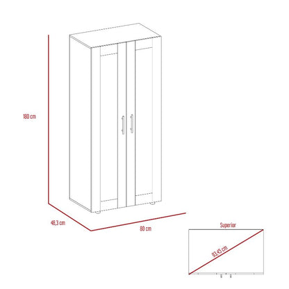 Closet Z Color 80 Duna y Blanco Para Dormitorio