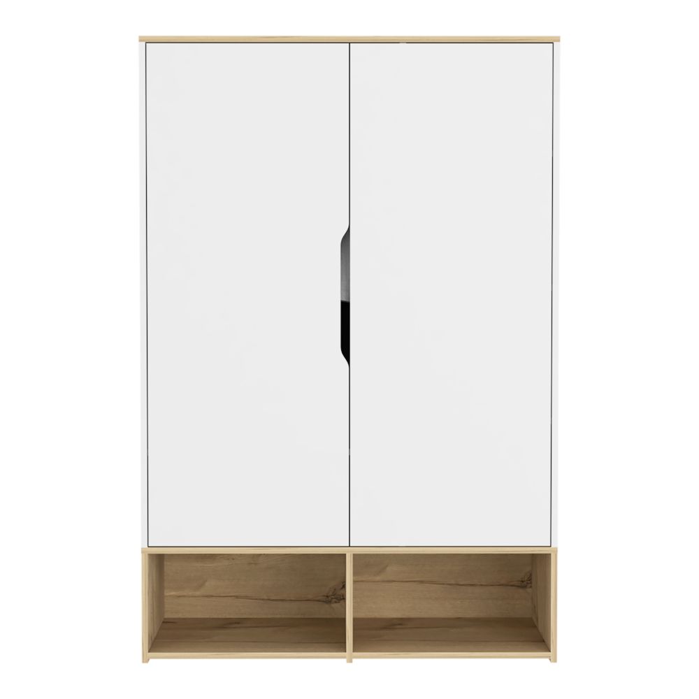 Closet Zapatero Z Color Duna y Blanco Para Dormitorio
