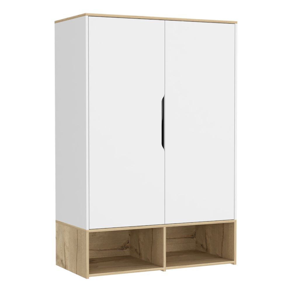 Closet Zapatero Z Color Duna y Blanco Para Dormitorio