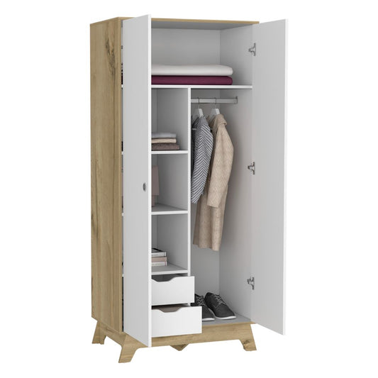 Closet Z Color Duna y Blanco Para Dormitorio