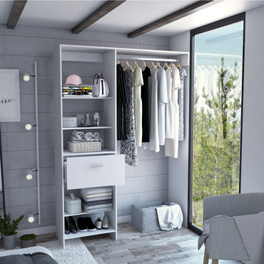 Closet Manchester Color Blanco Para Dormitorio