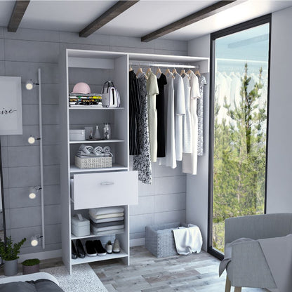 Closet Manchester Color Blanco Para Dormitorio
