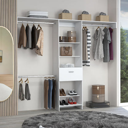 Closet Manchester Color Blanco Para Dormitorio