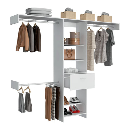 Closet Manchester Color Blanco Para Dormitorio