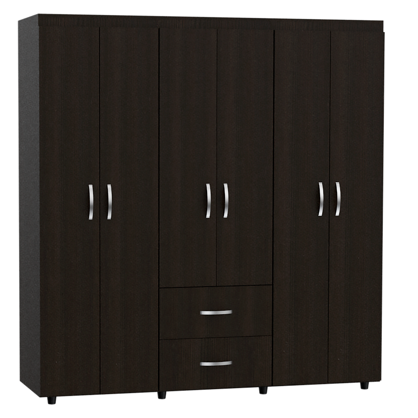 Closet Bariloche Color Wengue Negro Para Dormitorio